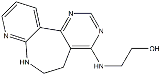 2-[[(6,7-Dihydro-5H-pyrido[2,3-b]pyrimido[4,5-d]azepin)-4-yl]amino]ethanol,,结构式