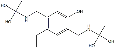 2,5-Bis[[(1,1-dihydroxyethyl)amino]methyl]-4-ethylphenol Structure
