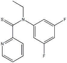 N-[3,5-Difluorophenyl]-N-ethylpyridine-2-carbothioamide Struktur
