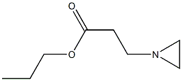 1-Aziridinepropionic acid propyl ester Structure