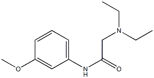 N-[3-Methoxyphenyl]-2-(diethylamino)acetamide Structure