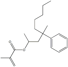 Methacrylic acid 1,3-dimethyl-3-phenyloctyl ester 结构式