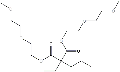 Hexane-3,3-dicarboxylic acid bis[2-(2-methoxyethoxy)ethyl] ester Struktur