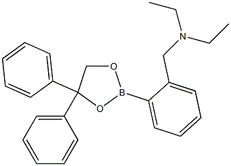 2-(2-Diethylaminomethylphenyl)-4,4-diphenyl-1,3,2-dioxaborolane Structure