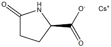 (2R)-5-オキソ-2-ピロリジンカルボン酸セシウム 化学構造式