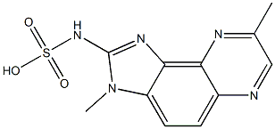 N-[3,8-Dimethyl-3H-imidazo[4,5-f]quinoxalin-2-yl]sulfamic acid Structure