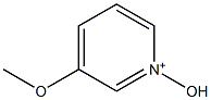 3-メトキシ-1-ヒドロキシピリジン-1-イウム 化学構造式