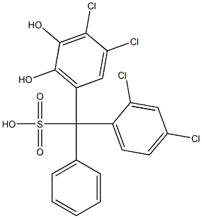 (2,4-Dichlorophenyl)(3,4-dichloro-5,6-dihydroxyphenyl)phenylmethanesulfonic acid