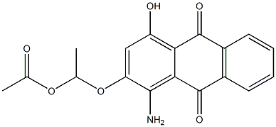1-Amino-4-hydroxy-2-[1-(acetyloxy)ethoxy]anthraquinone 结构式