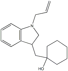 1-(1-Allylindolin-3-ylmethyl)cyclohexan-1-ol Structure