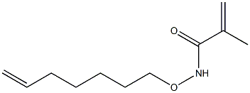 N-(6-Heptenyloxy)methacrylamide 结构式