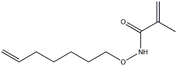 N-(6-Heptenyloxy)methacrylamide,,结构式