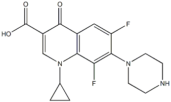  1-Cyclopropyl-4-oxo-6,8-difluoro-7-piperazino-1,4-dihydroquinoline-3-carboxylic acid