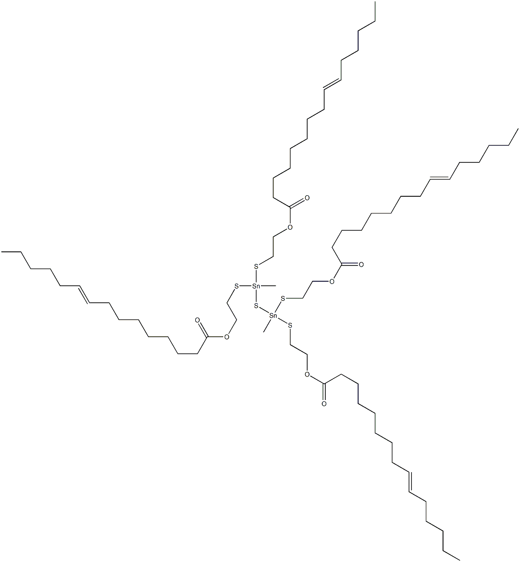  Bis[methylbis[[2-(8-tetradecenylcarbonyloxy)ethyl]thio]stannyl] sulfide