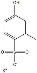 4-Hydroxy-2-methylbenzenesulfonic acid potassium salt Structure