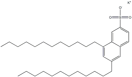 6,8-Didodecyl-2-naphthalenesulfonic acid potassium salt,,结构式