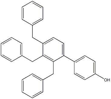 4-(2,3,4-Tribenzylphenyl)phenol,,结构式