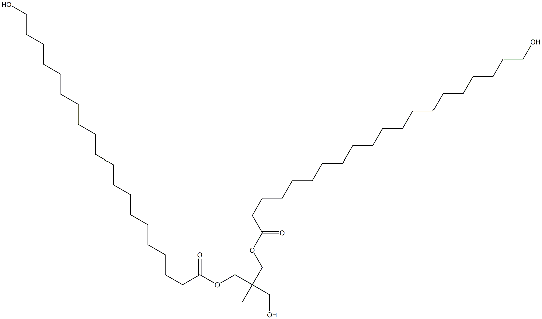 Bis(20-hydroxyicosanoic acid)2-(hydroxymethyl)-2-methyl-1,3-propanediyl ester Structure