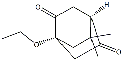 (1R,4R)-1-Ethoxy-8,8-dimethylbicyclo[2.2.2]octane-2,5-dione Structure