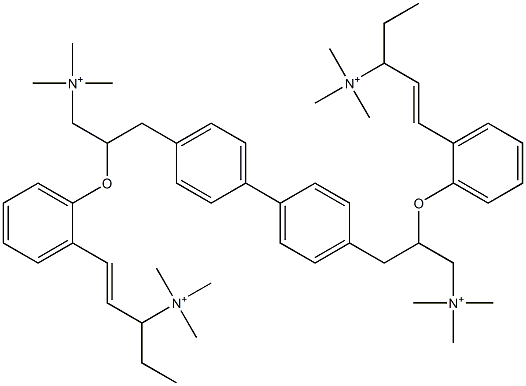 3,3'-[[1,1'-Biphenyl]-4,4'-diylbis(2,1-ethenediyl-2,1-phenyleneoxy)]bis[N,N,N-trimethyl-1-propanaminium]