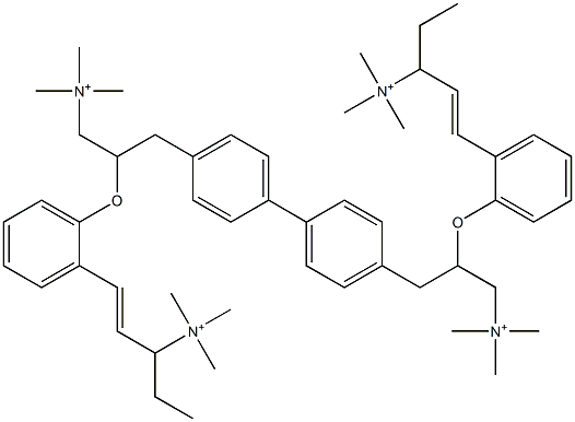 3,3'-[[1,1'-Biphenyl]-4,4'-diylbis(2,1-ethenediyl-2,1-phenyleneoxy)]bis[N,N,N-trimethyl-1-propanaminium]|