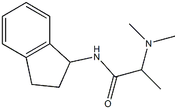 2-(ジメチルアミノ)-N-(インダン-1-イル)プロピオンアミド 化学構造式