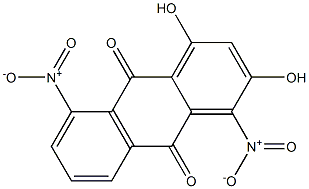 1,3-Dihydroxy-4,8-dinitroanthraquinone Structure