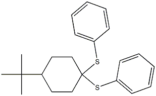 1,1-Bis(phenylthio)-4-(tert-butyl)cyclohexane,,结构式