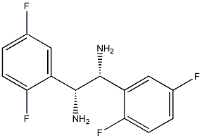 (1R,2R)-1,2-Bis(2,5-difluorophenyl)ethane-1,2-diamine Structure