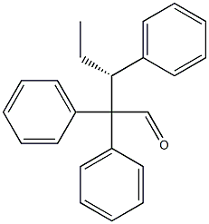 [R,(-)]-2,2,3-Triphenylvaleraldehyde Structure