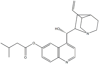 (9S)-Cinchonan-9,6'-diol 6'-isovalerate,,结构式