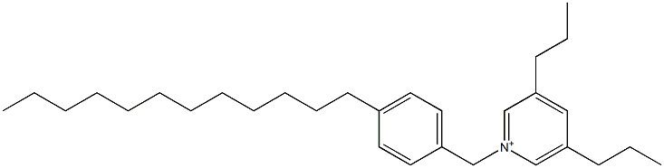 1-(4-ドデシルベンジル)-3,5-ジプロピルピリジニウム 化学構造式