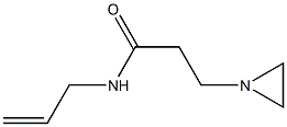 N-アリル-1-アジリジンプロピオンアミド 化学構造式