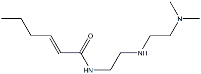 N-[2-[2-(Dimethylamino)ethylamino]ethyl]-2-hexenamide Structure