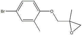 4-Bromo-2-methylphenyl 2-methylglycidyl ether Struktur