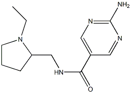 2-Amino-N-[(1-ethyl-2-pyrrolidinyl)methyl]-5-pyrimidinecarboxamide Structure