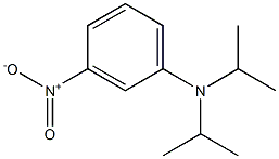 N,N-ジイソプロピル-3-ニトロアニリン 化学構造式