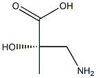 (2S)-2-Hydroxy-2-methyl-3-aminopropanoic acid Structure