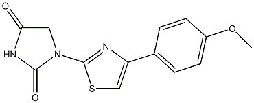 1-[4-(p-Methoxyphenyl)-2-thiazolyl]hydantoin