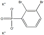 2,3-ジブロモフェニルホスホン酸ジカリウム 化学構造式