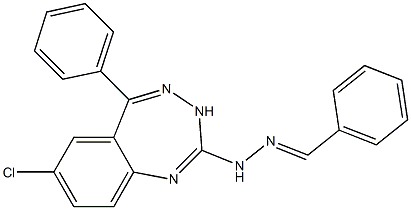 Benzaldehyde (7-chloro-5-phenyl-3H-1,3,4-benzotriazepin-2-yl)hydrazone