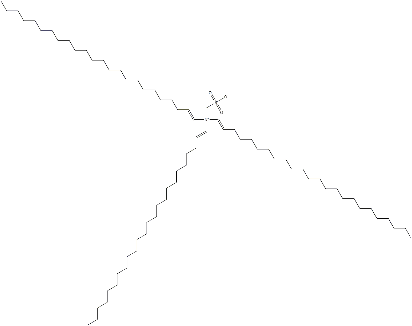 N,N-Di(1-tetracosenyl)-N-sulfonatomethyl-1-tetracosen-1-aminium Structure