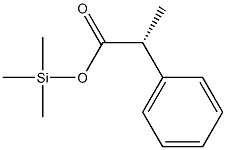 (R)-2-Phenylpropionic acid trimethylsilyl ester Struktur