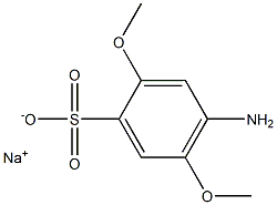 4-Amino-2,5-dimethoxybenzenesulfonic acid sodium salt 结构式