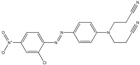 4-(2-Chloro-4-nitrophenylazo)-N,N-di(cyanoethyl)aniline Structure