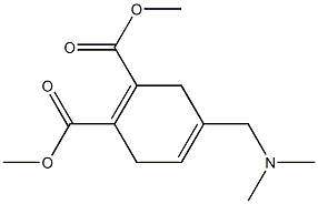4-[(Dimethylamino)methyl]-1,4-cyclohexadiene-1,2-dicarboxylic acid dimethyl ester Struktur