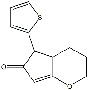 2,3,4,4a-Tetrahydro-5-(2-thienyl)cyclopenta[b]pyran-6(5H)-one Structure