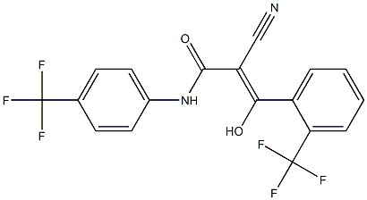 2-Cyano-3-hydroxy-3-[2-trifluoromethylphenyl]-N-[4-trifluoromethylphenyl]acrylamide