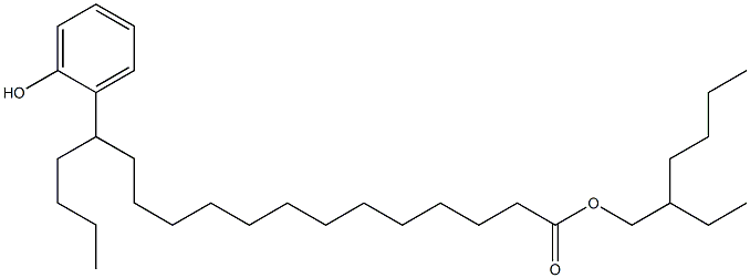 14-(2-Hydroxyphenyl)stearic acid 2-ethylhexyl ester Struktur