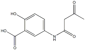 5-(Acetoacetylamino)salicylic acid Struktur